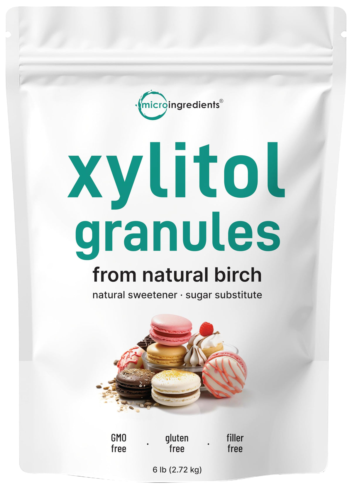Micro Ingredients vista frontal del empaque que muestra tamaño y beneficio de ahorro