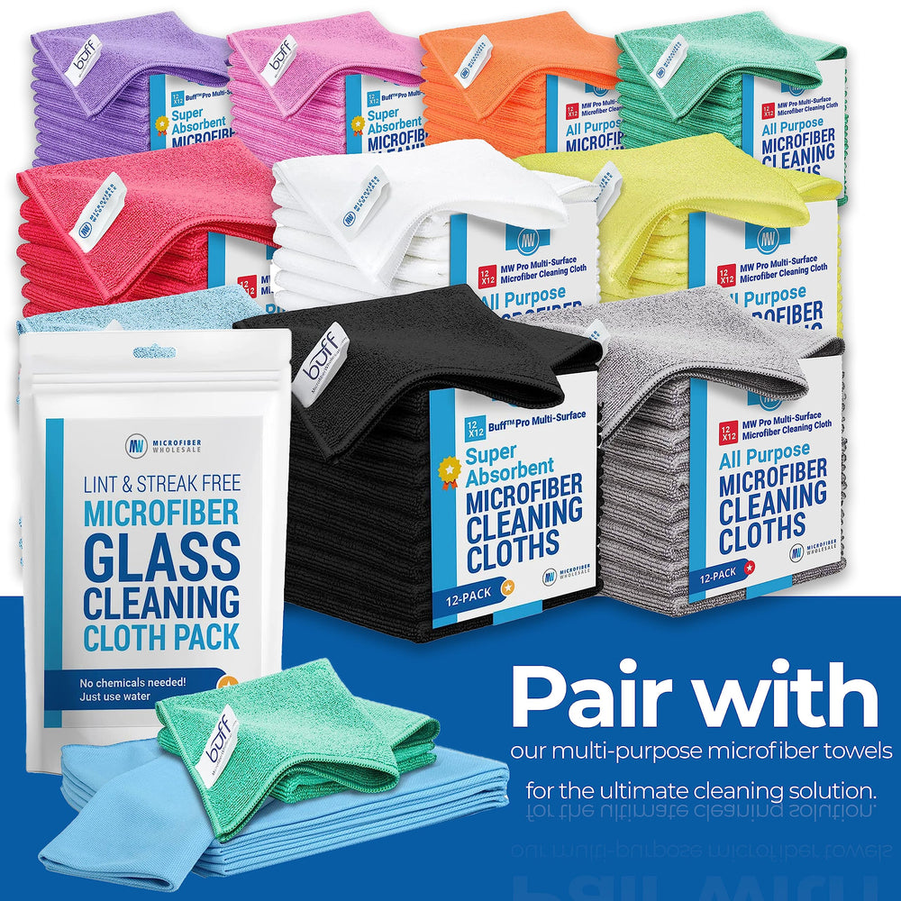 Microfiber Wholesale paños en cocina y baño mostrando versatilidad en el hogar