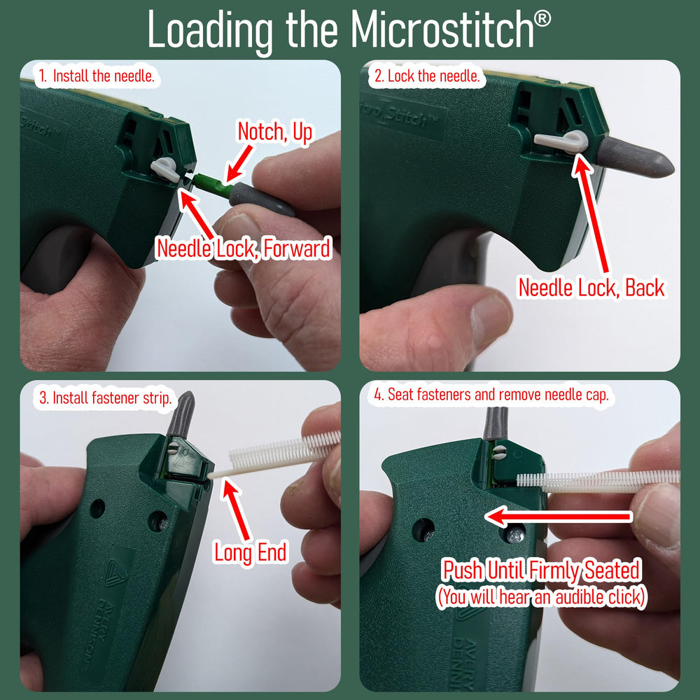MicroStitch textura de micro‑cierre en detalle, fijación discreta y segura