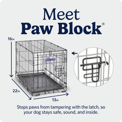 MidWest cierre con Paw Block y pestillo seguro para evitar escapes