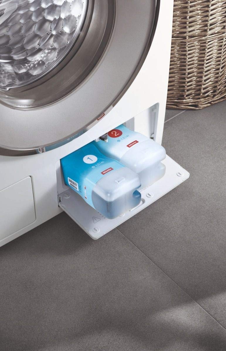 Miele UltraPhase comparación de tamaño del envase para estimar duración del producto