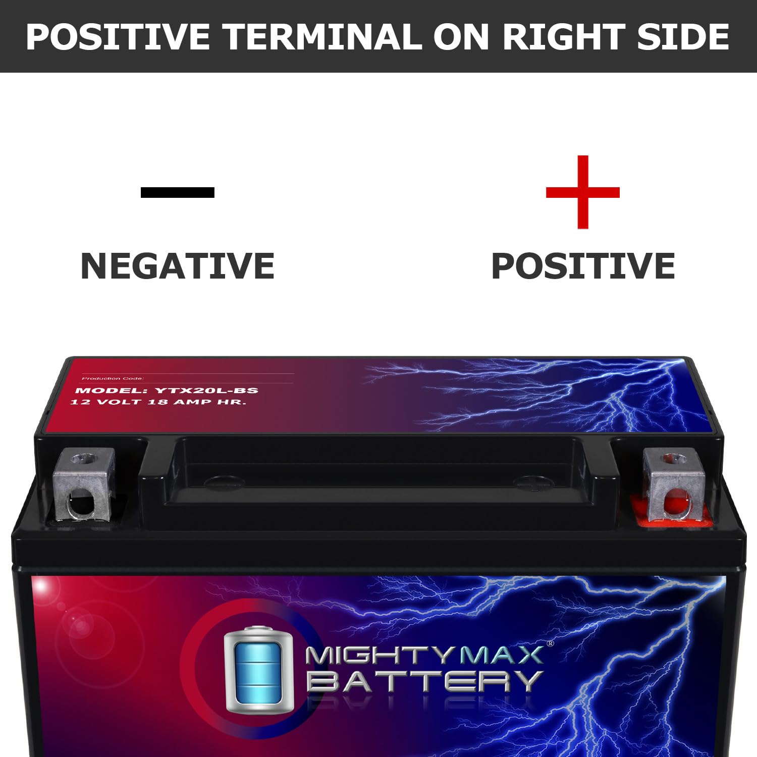 Mighty Max Battery primer plano interior AGM que asegura sello y resistencia
