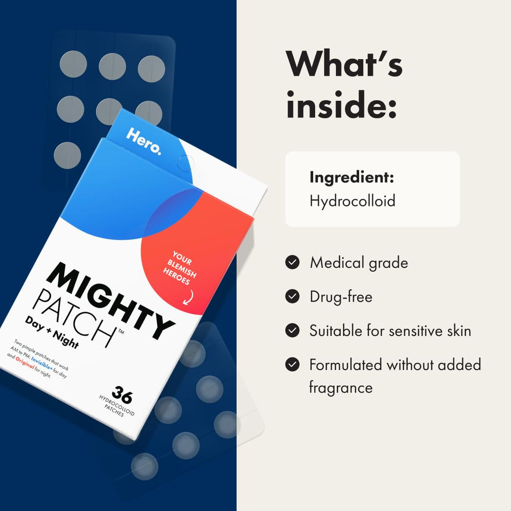 Mighty Patch en rutina facial matinal para piel protegida y sin tocar