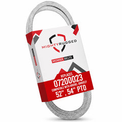 MightyRugged correa vista frontal en embalaje, repuesto confiable