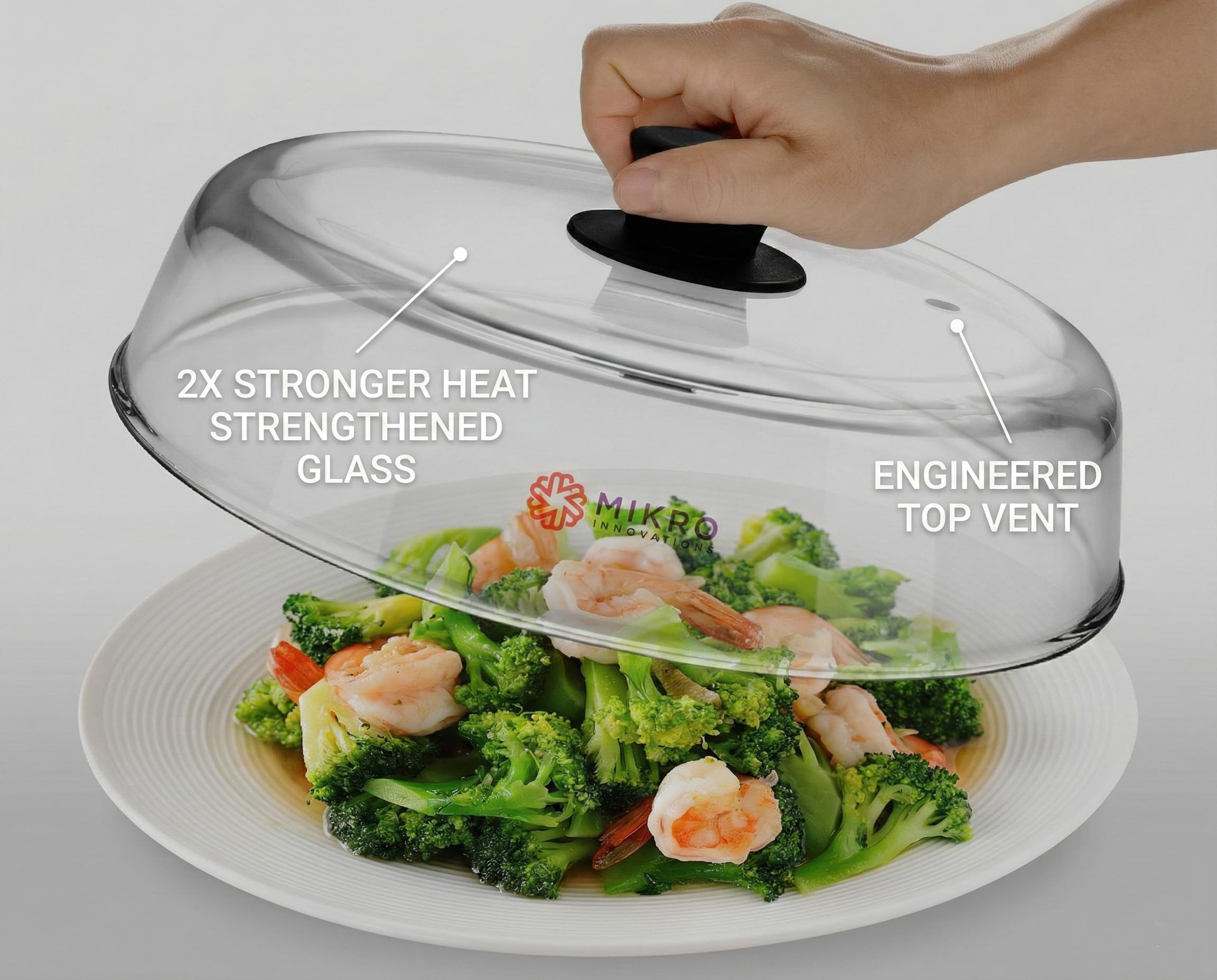 Mikro Innovations detalle del vidrio borosilicato mostrando textura y resistencia