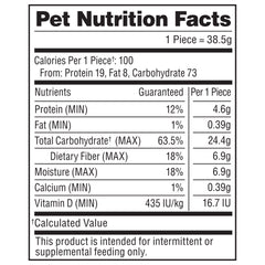 Milk-Bone comparación en mano para ver tamaño apropiado para perros grandes