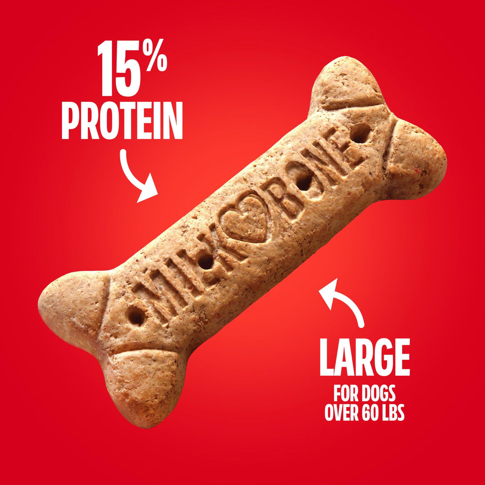 Milk-Bone details de ingredientes y vitaminas añadidas beneficios