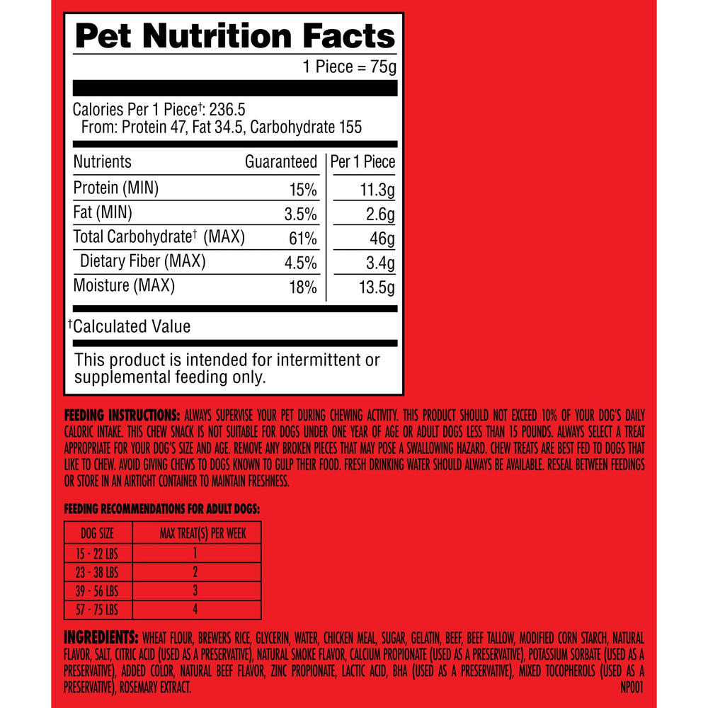 Milk-Bone perro masticando, mantiene ocupado y reduce ansiedad breve