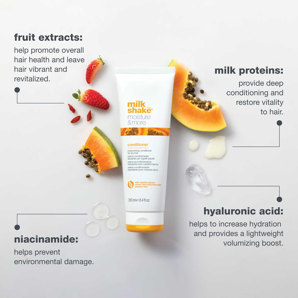 milk_shake envase 10.1 oz junto a objetos para comparar tamaño práctico