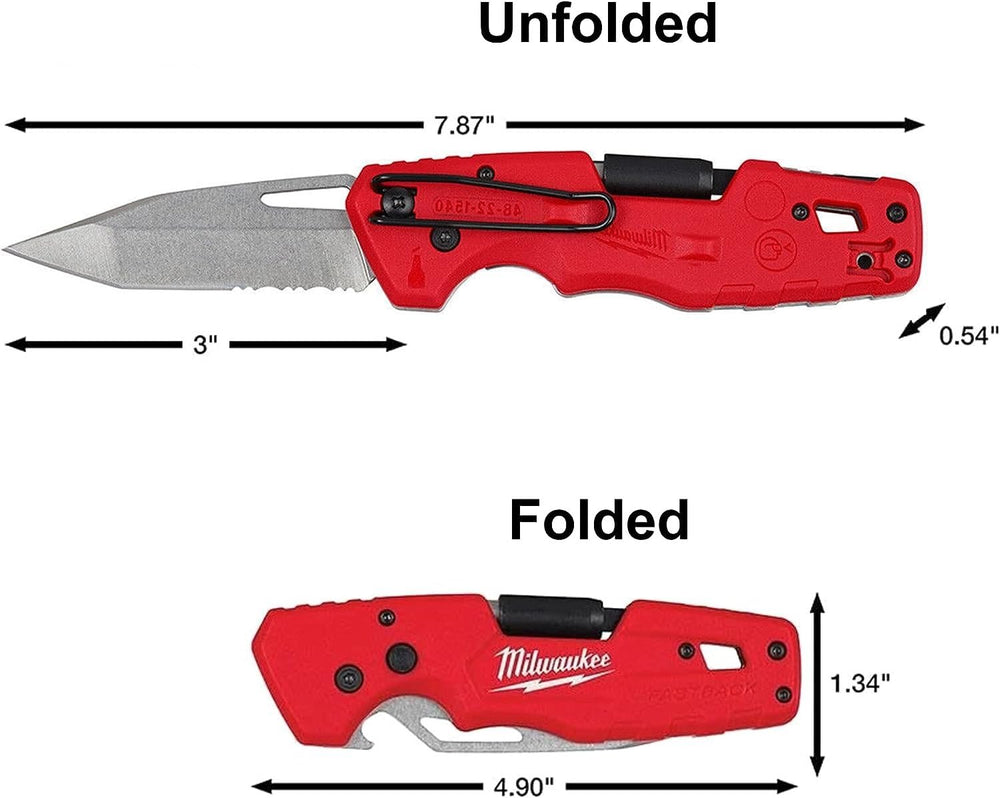 Milwaukee FASTBACK portabits plegable con bit reversible útil en montajes
