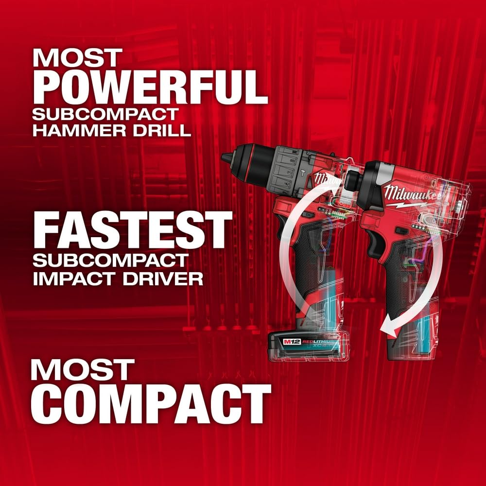 Milwaukee M12 FUEL detalle del motor brushless, eficiencia prolongada