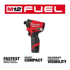 Milwaukee M12 Fuel detalle del portaherramientas 1/4" HEX para cambios rápidos