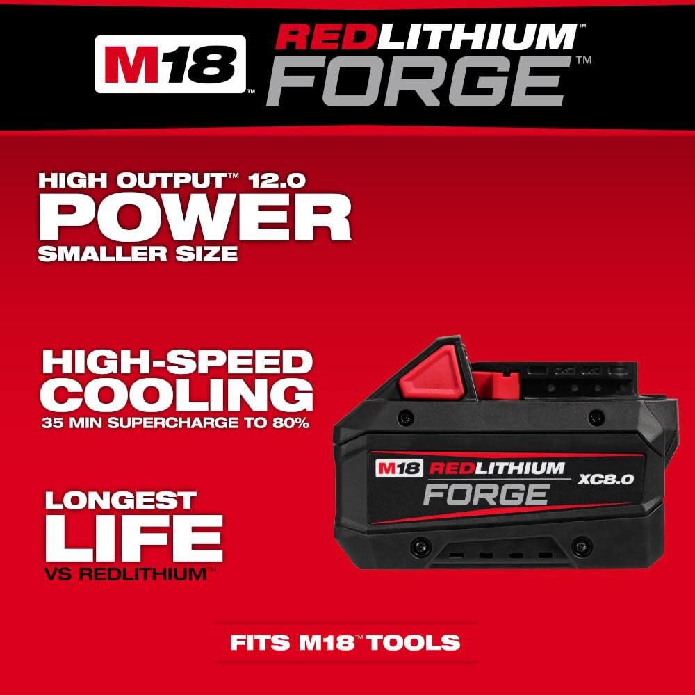 Milwaukee M18 interior con celdas optimizadas, mayor vida útil