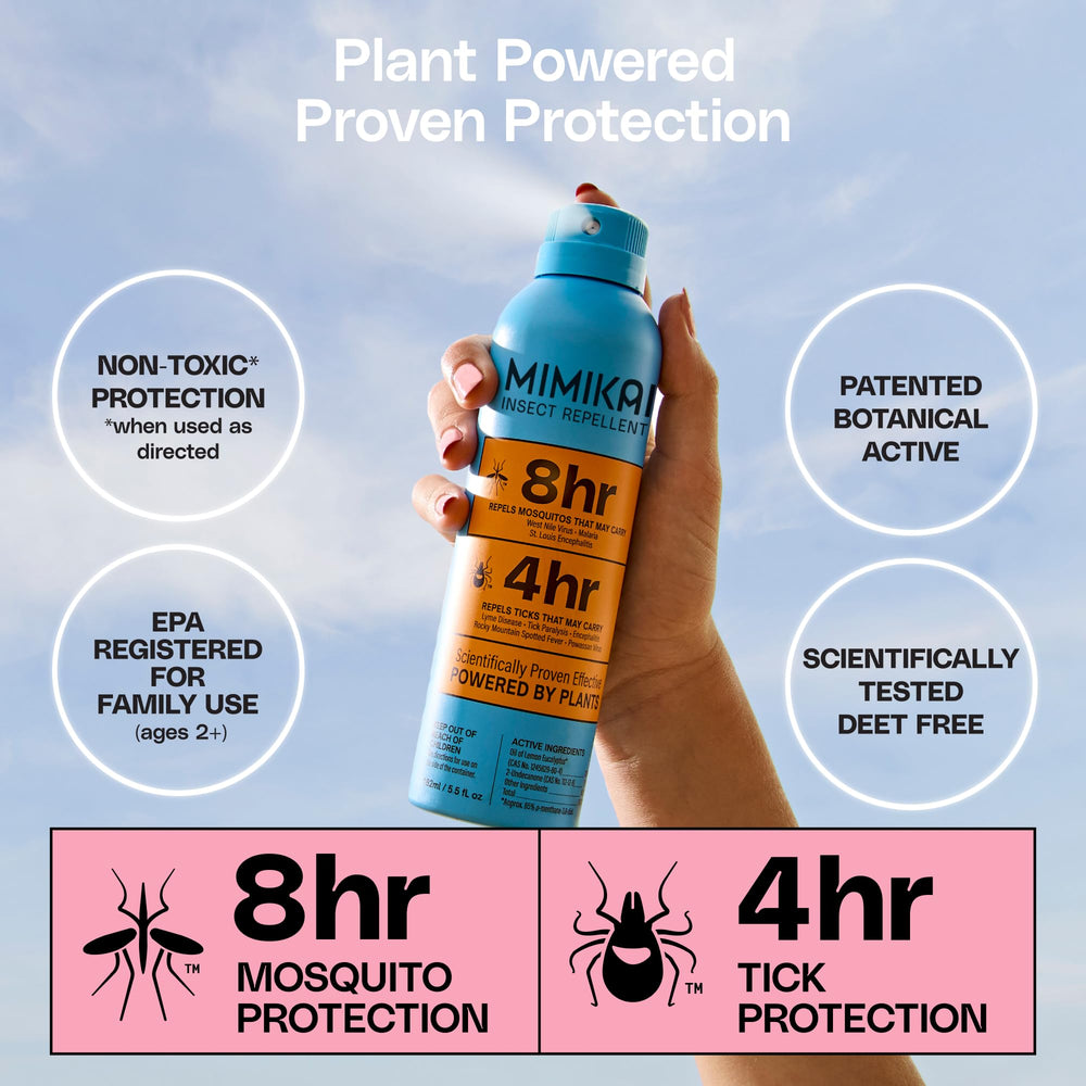 Mimikai spray aplicado textura ligera en piel, hidratación sin resecar