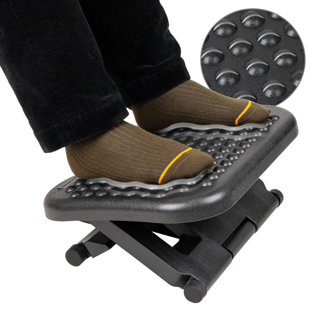 Mind Reader frente en el escritorio mostrando soporte ergonómico y comodidad