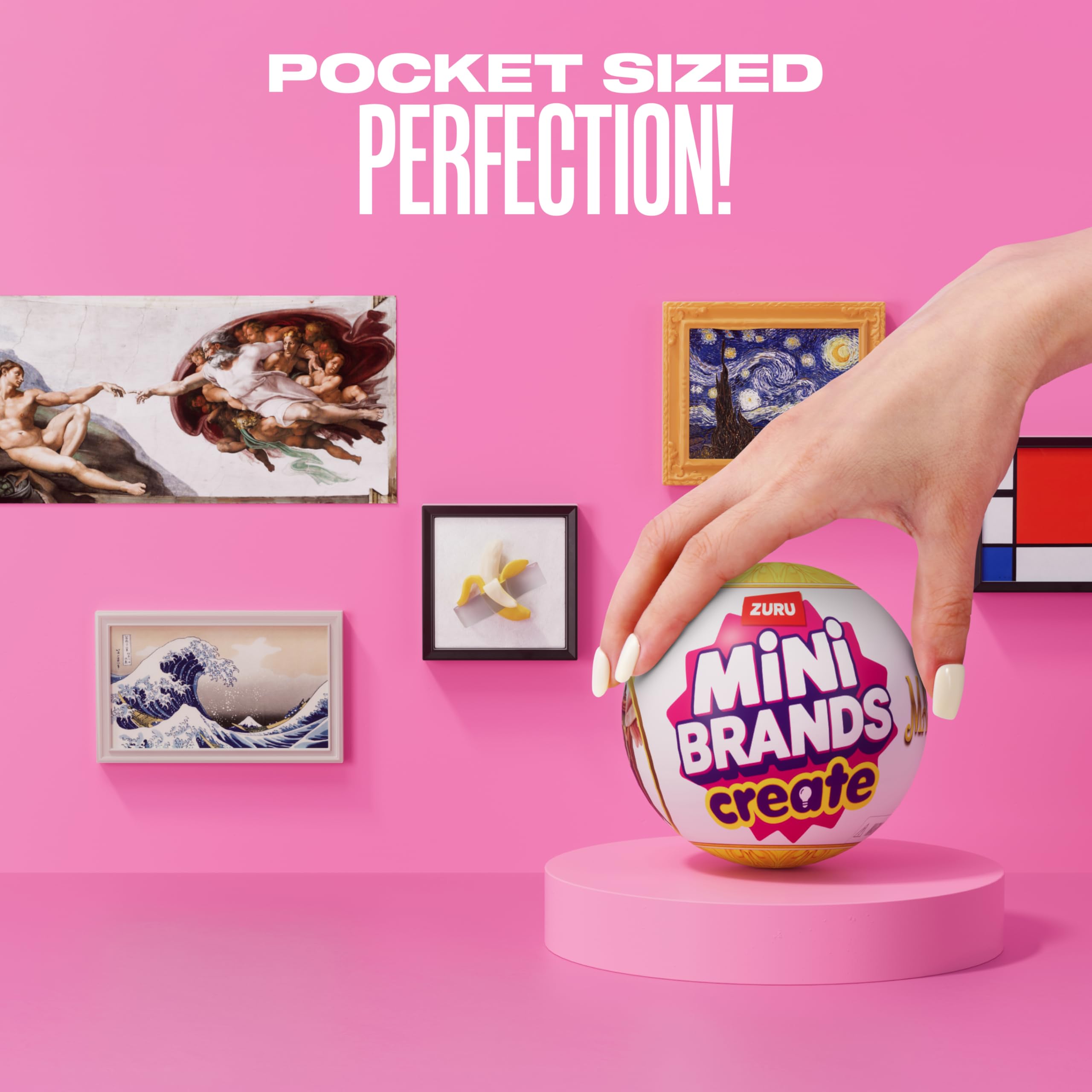 Mini Brands etiqueta plástico reciclado certificada, respaldo ecológico claro