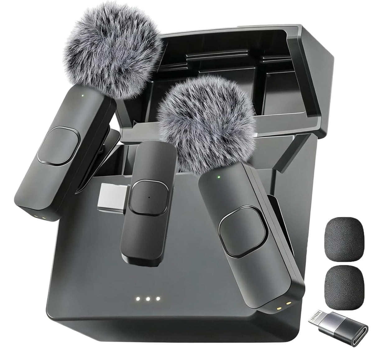 Mini Mic Pro frontal mostrando el diseño compacto y fácil de sujetar