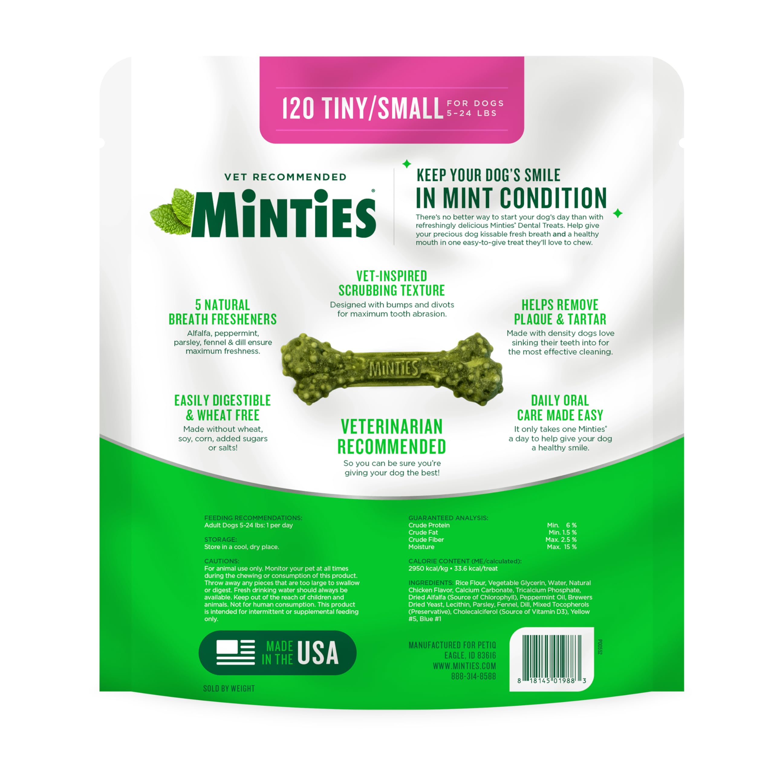 Minties dueño y perro en sala disfrutando golosinas que ayudan al cuidado dental