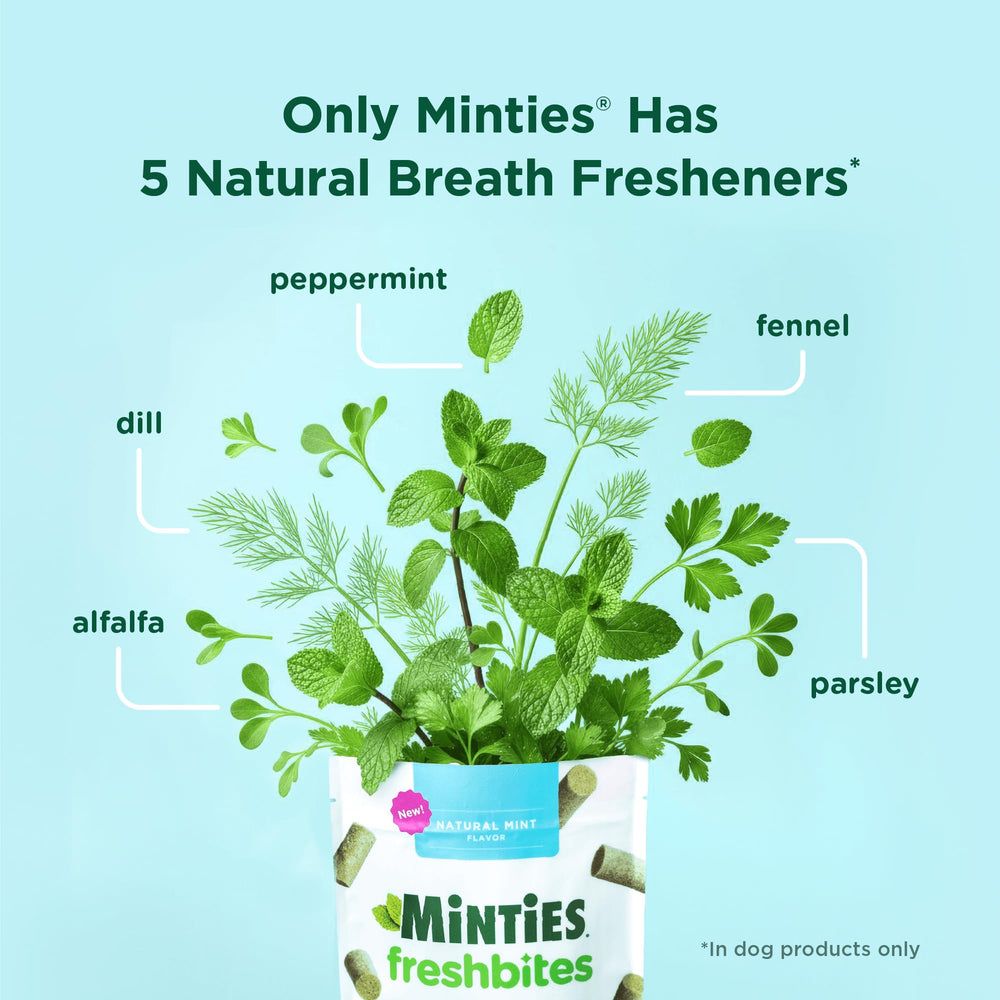Minties etiqueta con ingredientes naturales, beneficio: transparencia sobre componentes