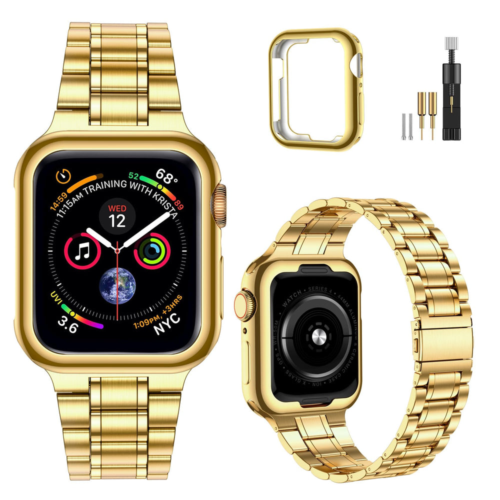 MioHHR frente de la correa de acero elegante y compatible Apple Watch