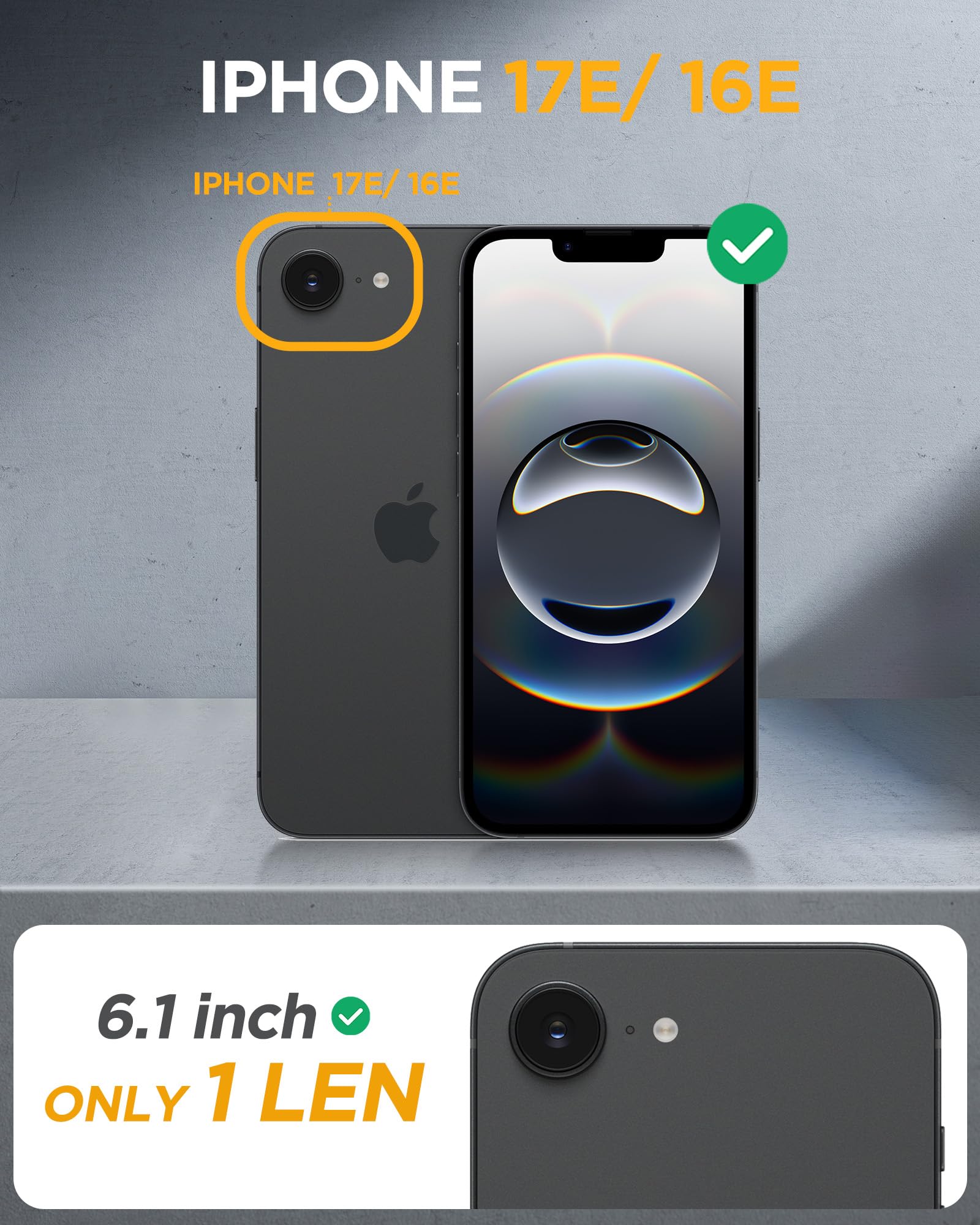 Miracase respaldo transparente exhibiendo color del iPhone y claridad