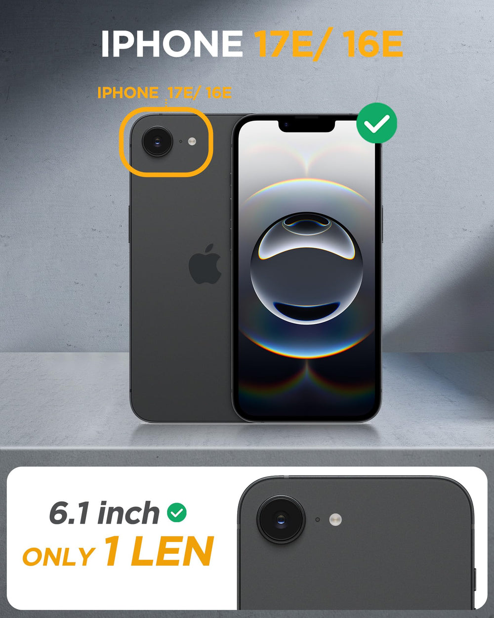 Miracase respaldo transparente exhibiendo color del iPhone y claridad