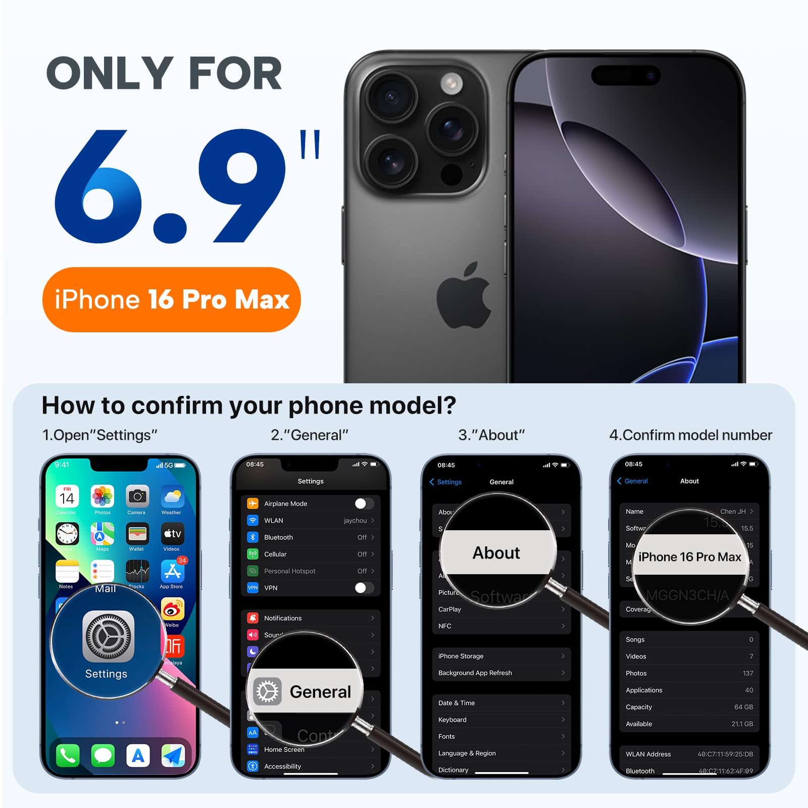Miracase varias opciones de color para combinar la funda con tu atuendo