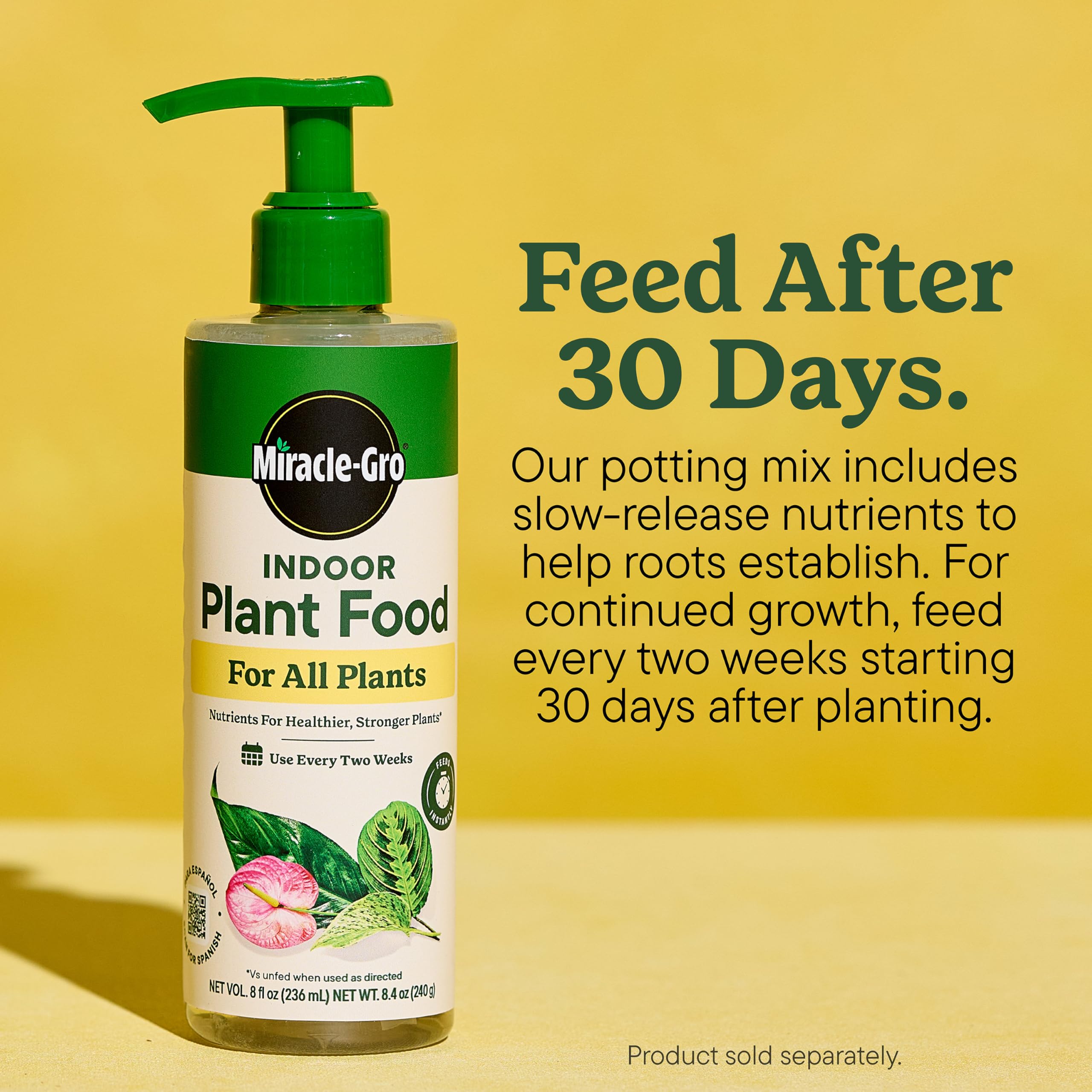 Miracle-Gro paquete doble mostrando cantidad práctica para varios trasplantes