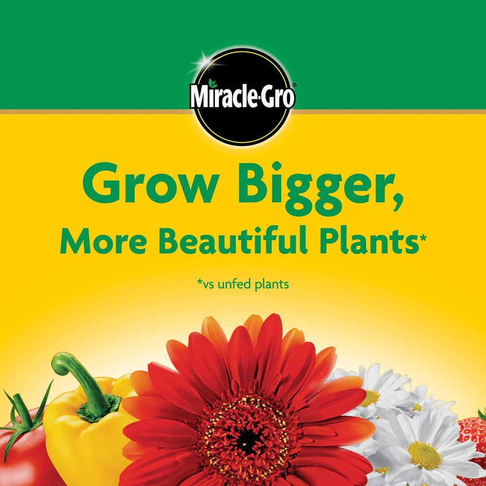 Miracle-Gro etiqueta con NPK 24-8-16 especificando nutrientes