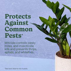 Miracle-Gro en uso sobre fiddle leaf fig para protección y brillo