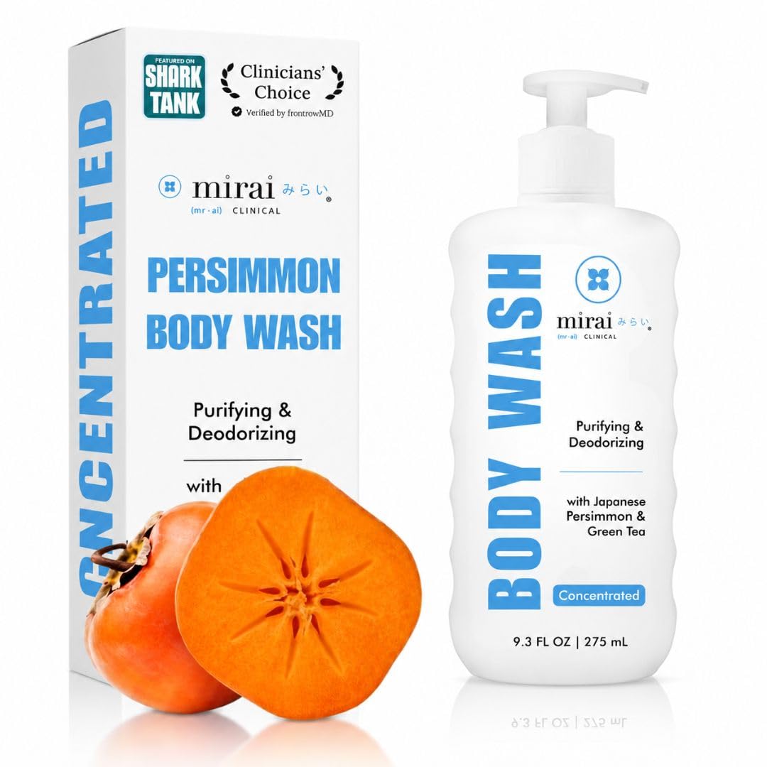 Mirai botella frontal con etiqueta clara y beneficio antiolor