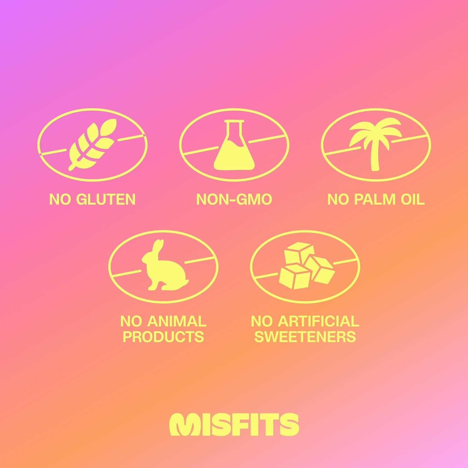 Misfits barra en mano lista para comer, portátil y saciante