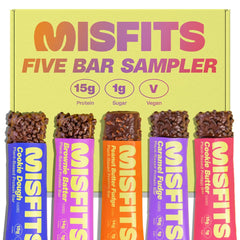 Misfits frontal del paquete variedad mostrando diseño y conveniencia