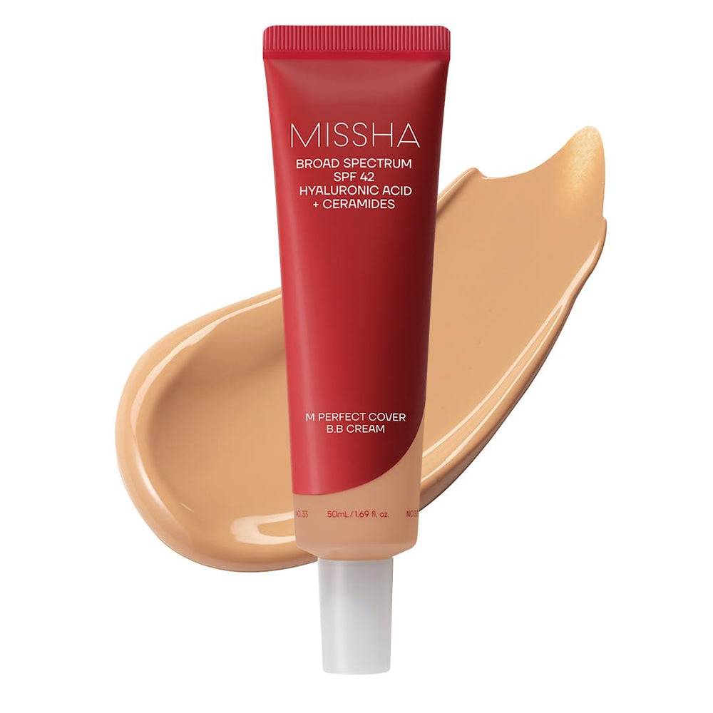 MISSHA envase frontal mostrando diseño y protección SPF