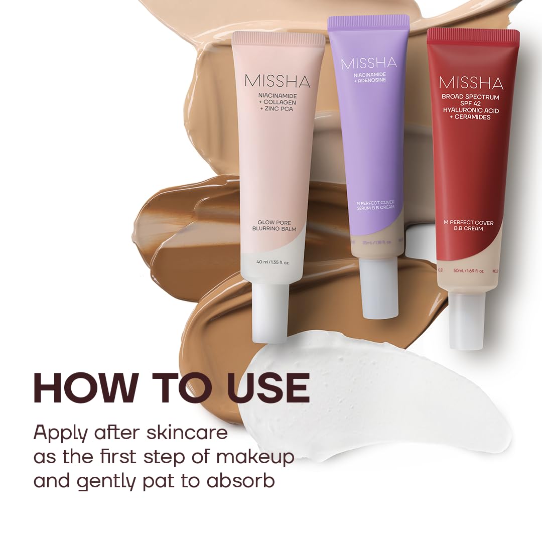 MISSHA producto en una rutina de maquillaje preparando la piel