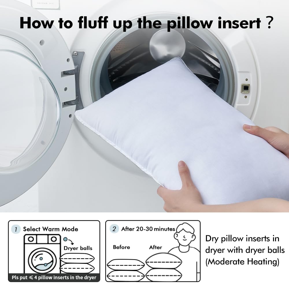 MIULEE etiqueta con instrucciones de cuidado y peso del relleno