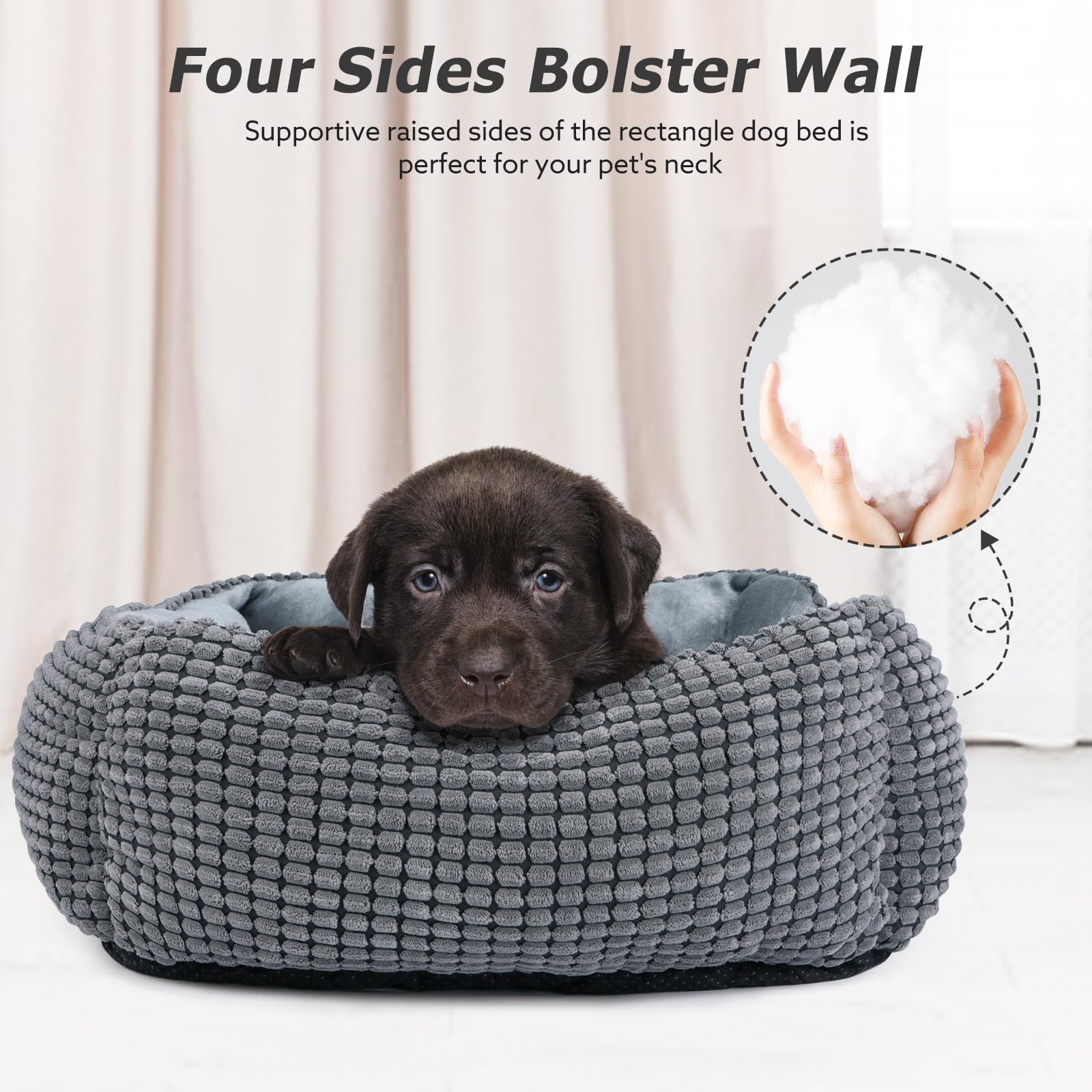 MIXJOY relleno y borde elevado con soporte confortable