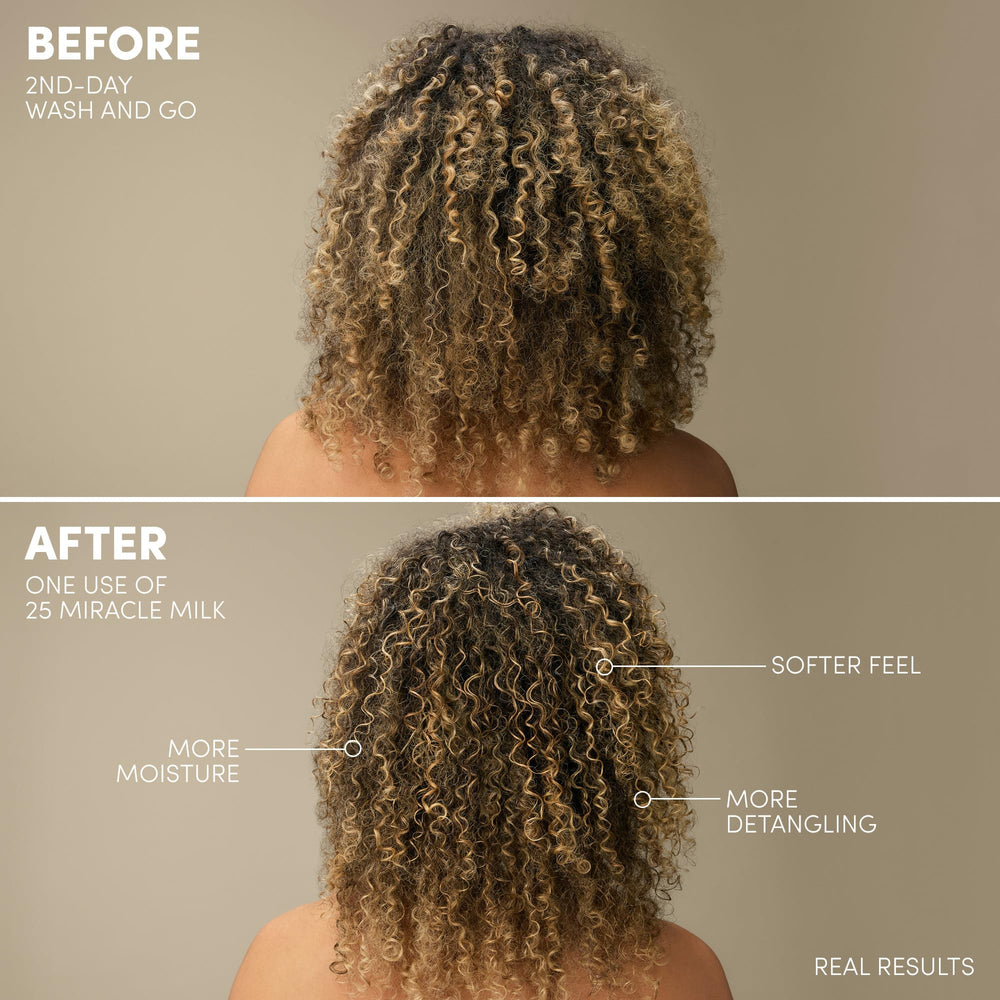 Mizani spray aplicado en rizos para facilitar desenredado y definición