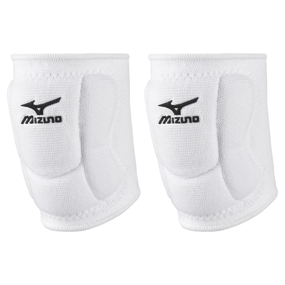 Mizuno LR6 vista frontal blanca mostrando ajuste y cobertura, protección visible