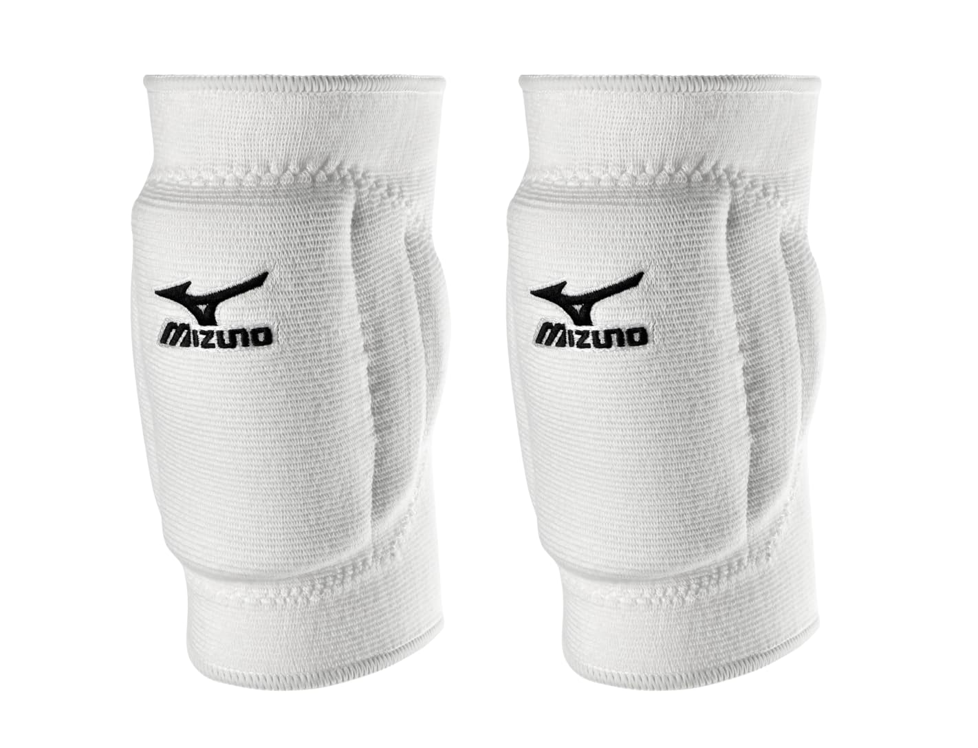 Mizuno rodilleras vista frontal mostrando protección y ajuste