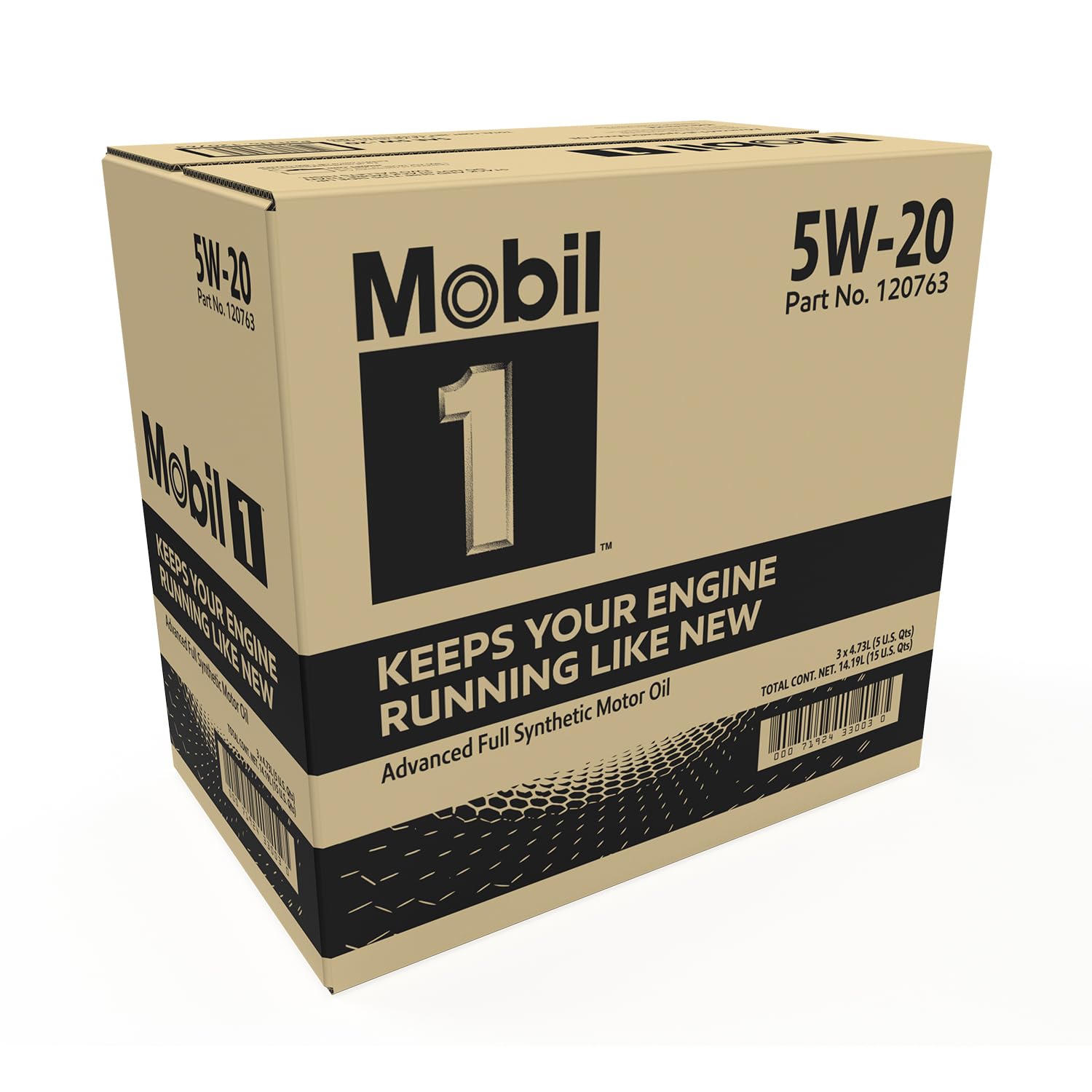 Mobil 1 etiqueta con especificaciones ILSAC GF-6 y beneficios claros