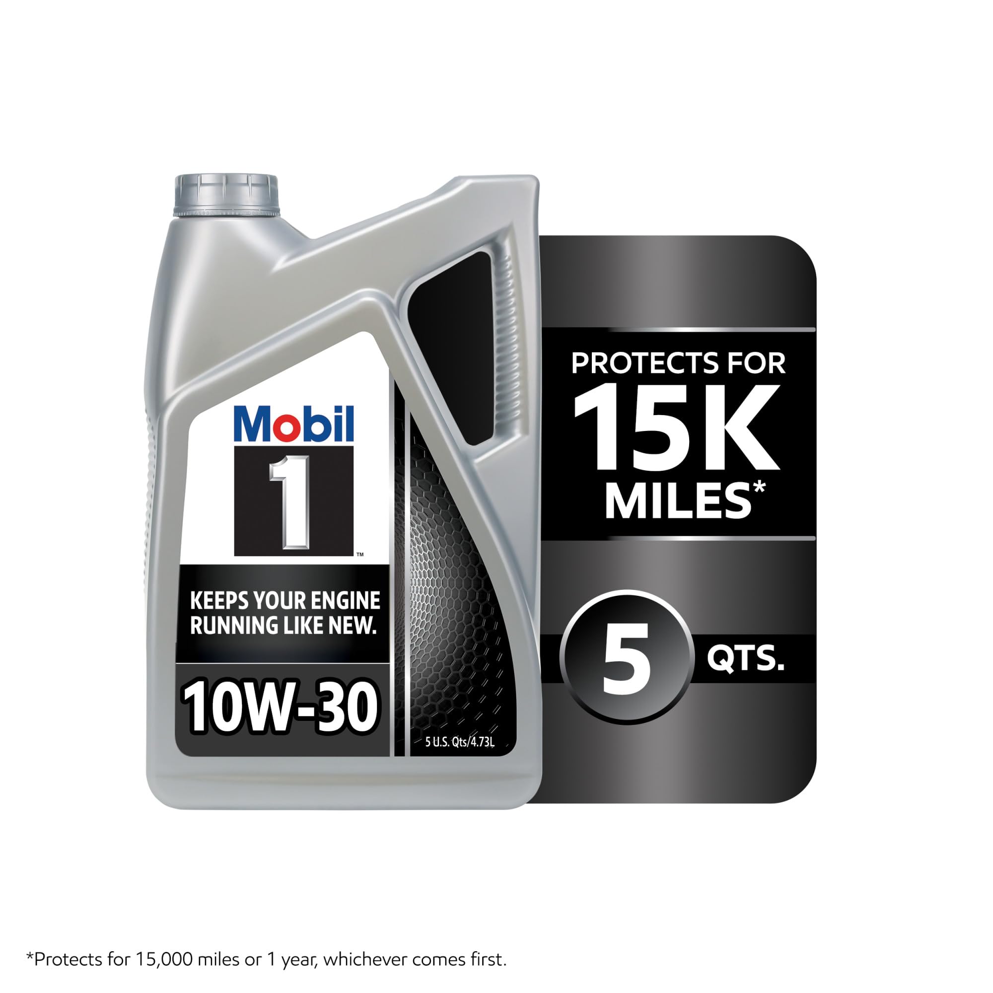 Mobil 1 aceite vertido mostrando textura fluida y baja fricción