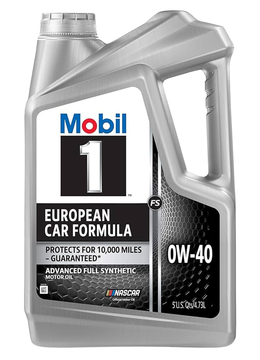 Mobil 1 envase 5 qt frontal mostrando diseño y fácil identificación de producto