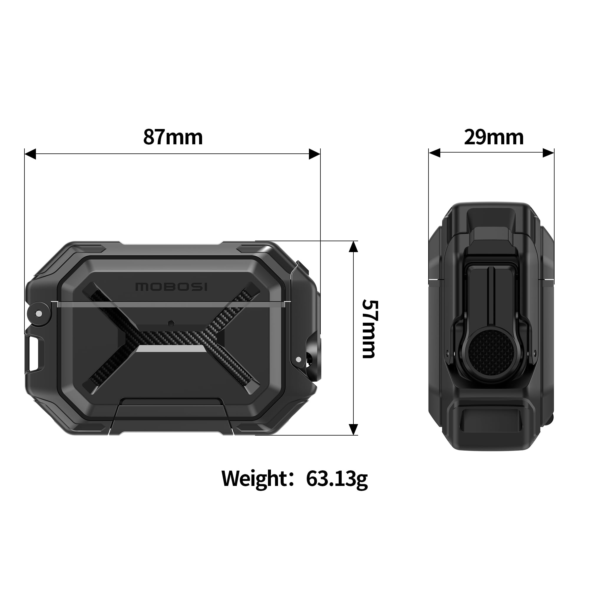 MOBOSI indicador LED visible que facilita comprobar carga