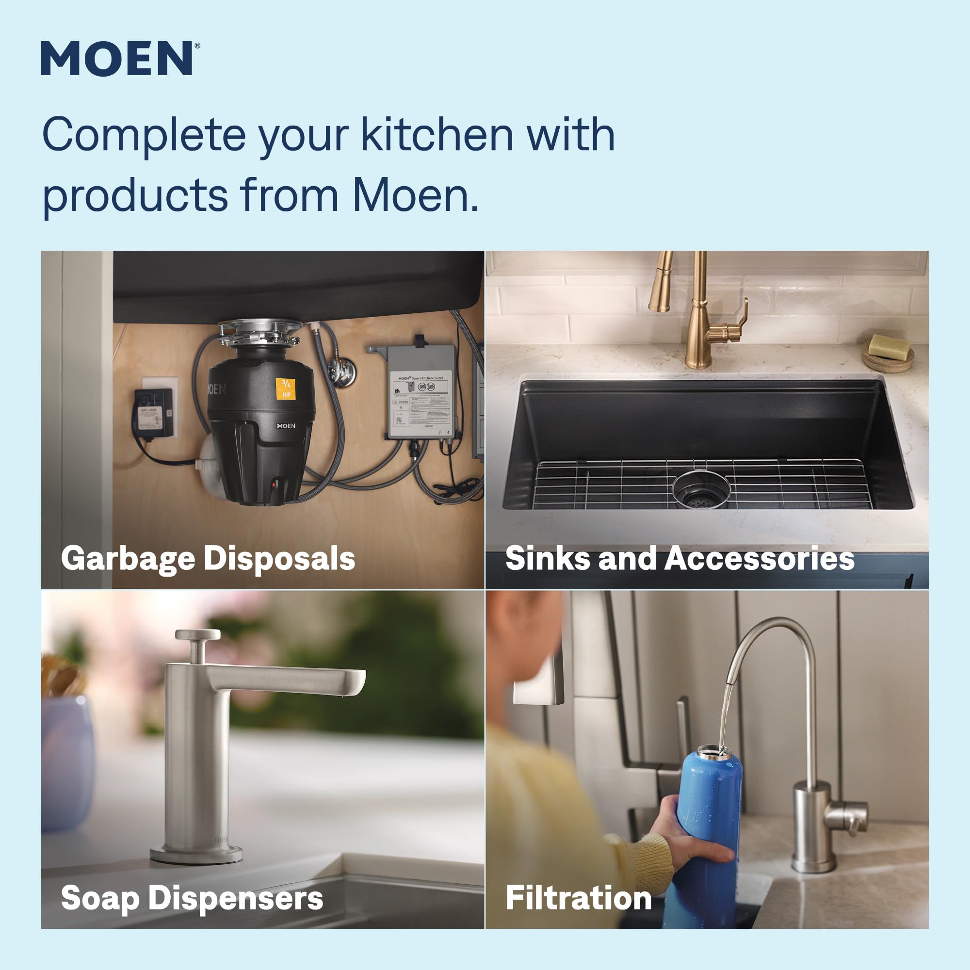 Moen Adler etiqueta que certifica cumplimiento de agua potable