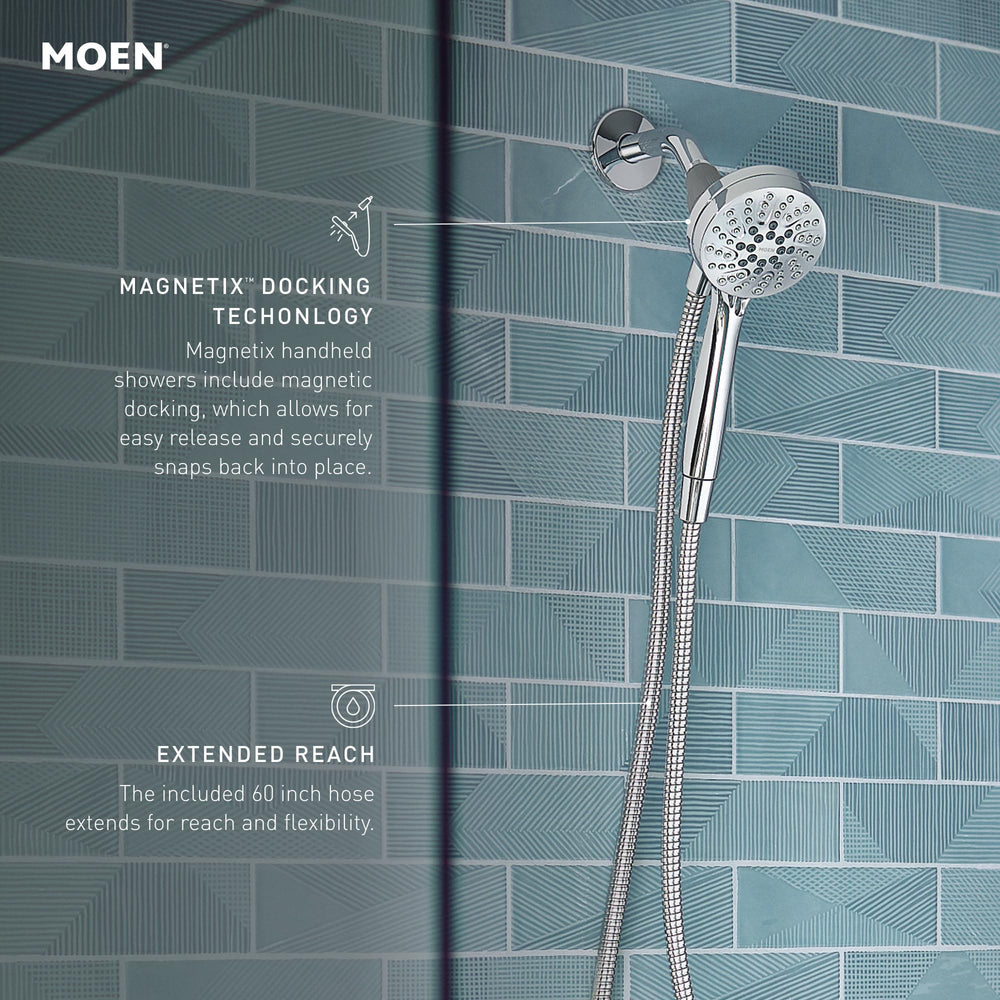 Moen primer plano del acabado Spot Resist que reduce marcas
