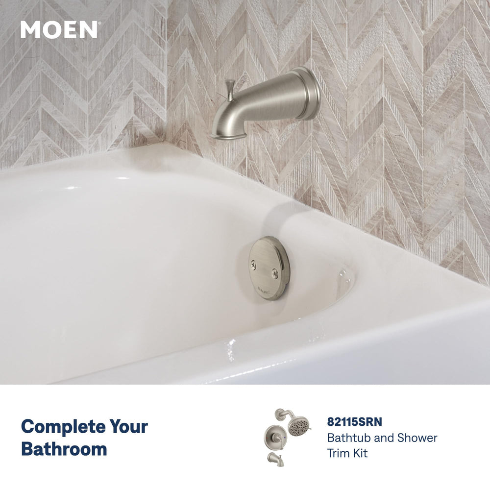 Moen Idora staged in bathroom setting showing coordinated look and modern upgrade benefit