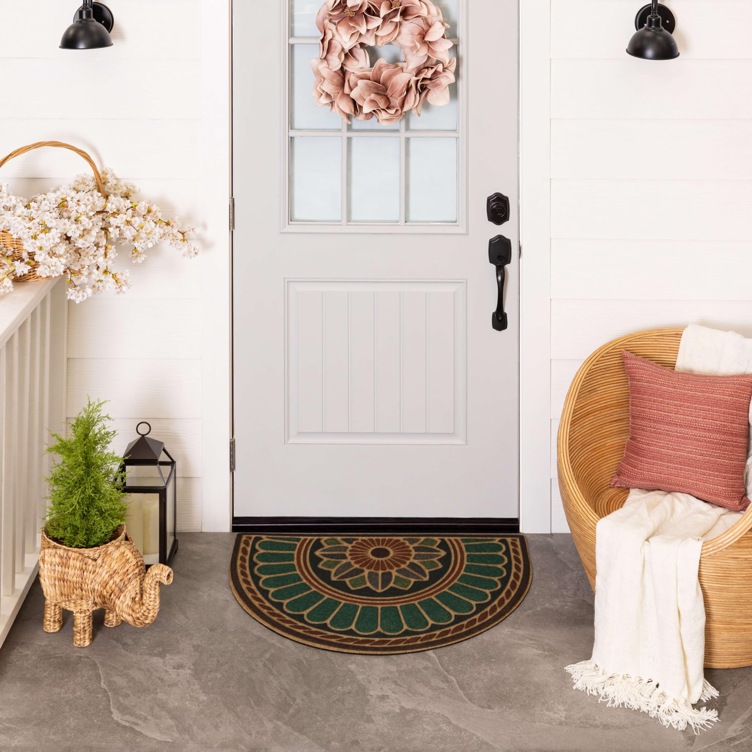 Mohawk Home textura de poliéster que atrapa suciedad y absorbe agua