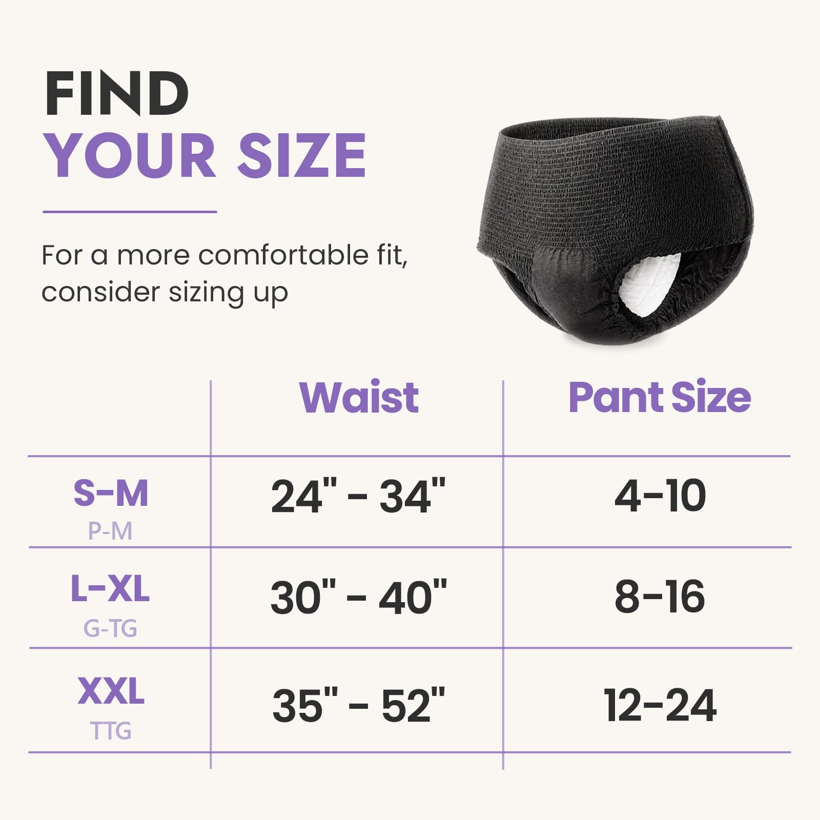 MOLLIS comparativa de talla L/XL para ver ajuste y cobertura