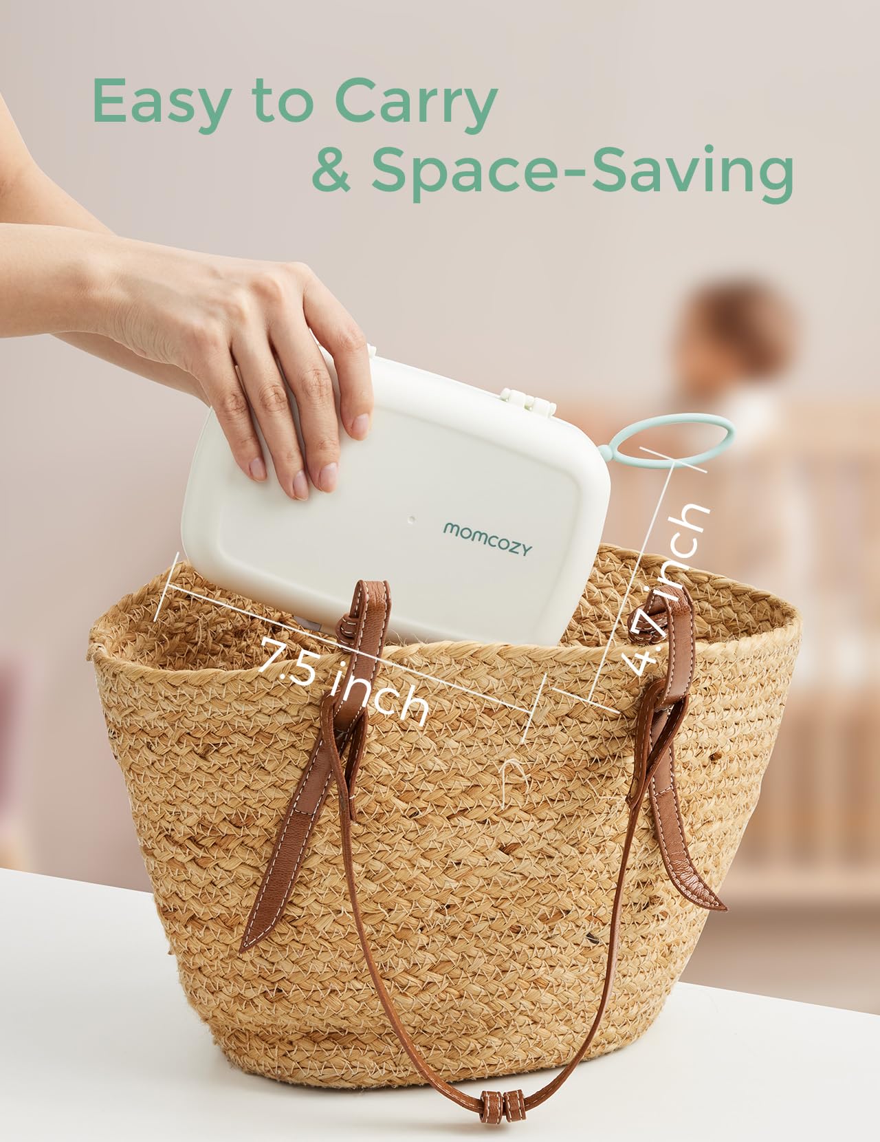 Momcozy cepillo de silicona detalle que protege biberones y limpia eficazmente